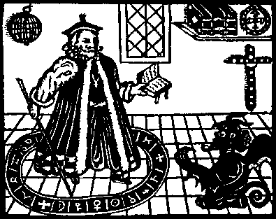 МАГ, ПОВЕЛЕВАЮЩИЙ ДЕМОНУ (гравюра на дереве)